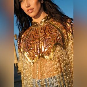 Sequin Star Cape |